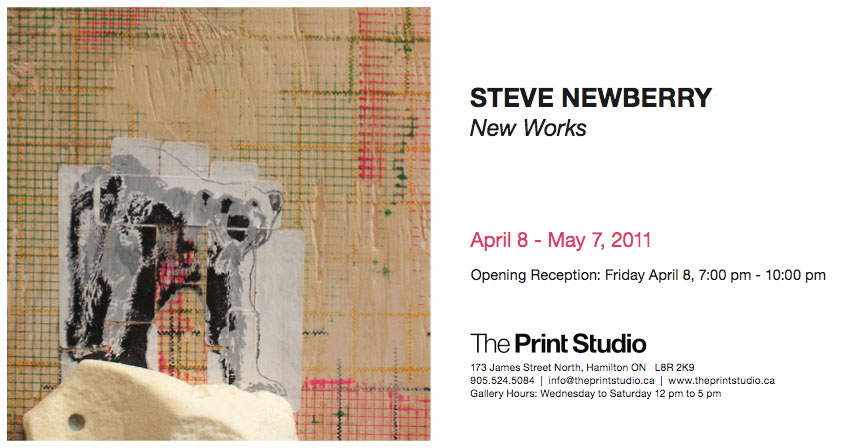 Steve Newberry:New Works, April 8 - May 2, 2011, The Print Studio Hamilton ON